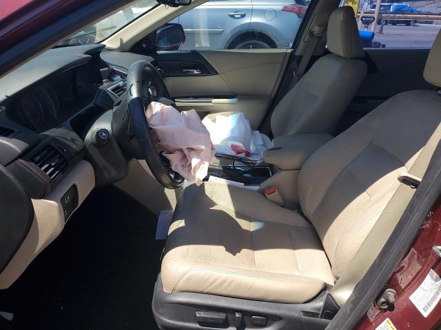1HGCR3F83FA037470 - 2015 HONDA ACCORD EXL BURGUNDY photo 7