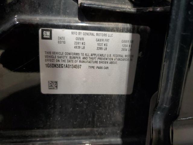 1G6DK5EG1A0134597 - 2010 CADILLAC CTS PERFORMANCE COLLECTION Czarny zdjęcie 12