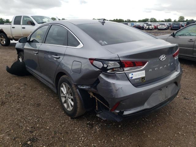 5NPE24AFXKH757956 - 2019 HYUNDAI SONATA SE GRAY photo 3