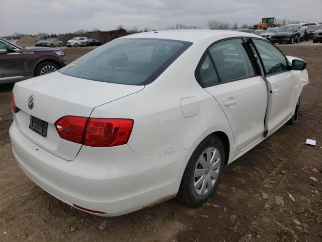 3VW2K7AJ7DM431776 - 2013 VOLKSWAGEN JETTA BASE Blanc photo 4