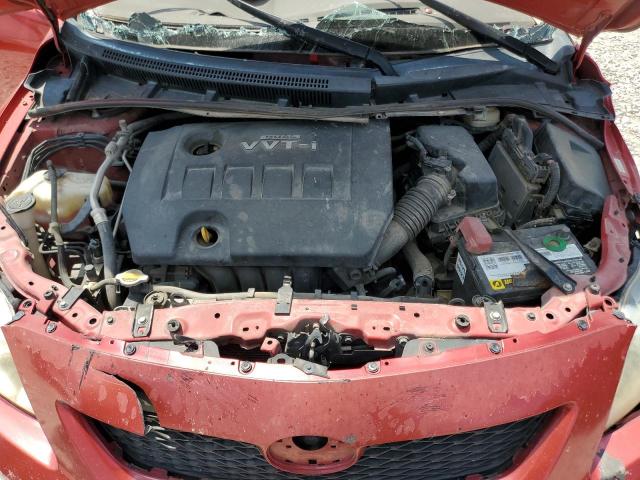 1NXBU40E29Z164626 - 2009 TOYOTA COROLLA BASE RED photo 11