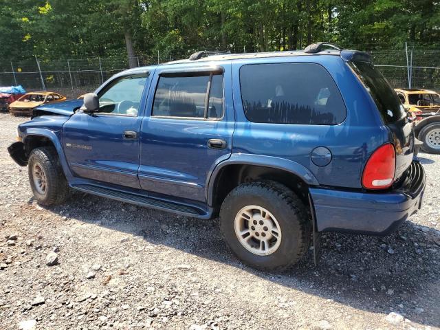 1B4HS28N2YF277814 - 2000 DODGE DURANGO BLUE photo 2