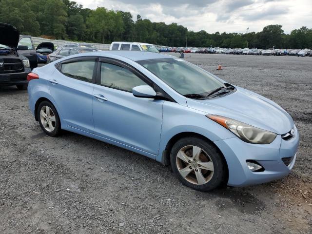 KMHDH4AE2CU401103 - 2012 HYUNDAI ELANTRA GLS BLUE photo 4