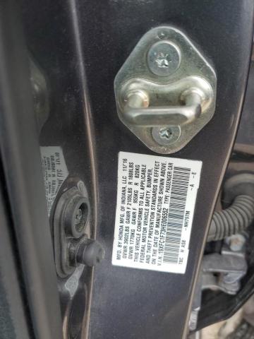 19XFC1F73HE006552 - 2017 HONDA CIVIC EXL 灰色 照片 12