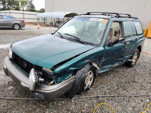 JF1SF6551WG709282 - 1998 SUBARU FORESTER S GREEN photo 1