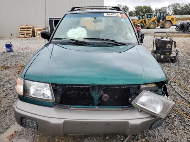 JF1SF6551WG709282 - 1998 SUBARU FORESTER S GREEN photo 5
