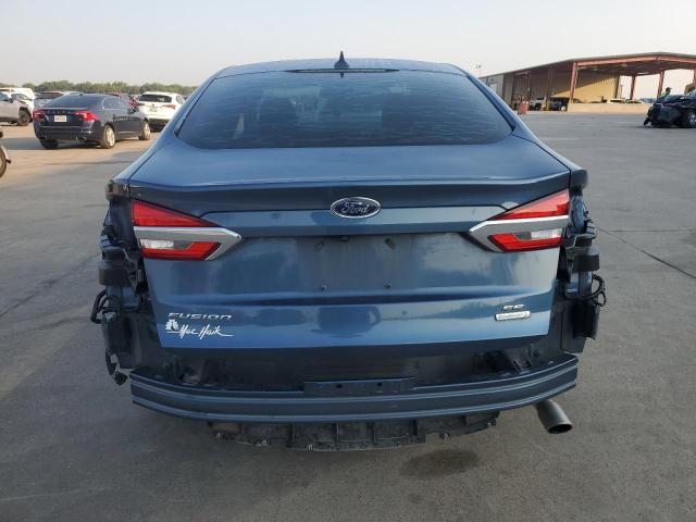 3FA6P0HD2KR198201 - 2019 FORD FUSION SE BLUE photo 6