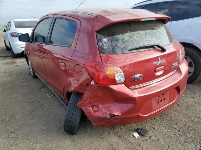 ML32A4HJ5EH022954 - 2014 MITSUBISHI MIRAGE ES RED photo 3