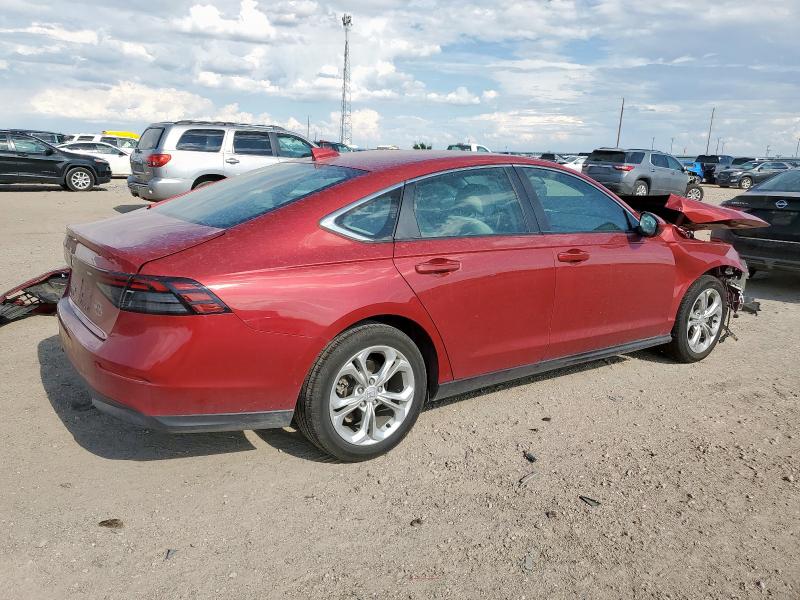 1HGCY1F2XPA043478 - 2023 HONDA ACCORD LX RED photo 3