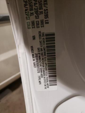 ZFBERFBT1G6C17379 - 2016 RAM PROMASTER SLT WHITE photo 10