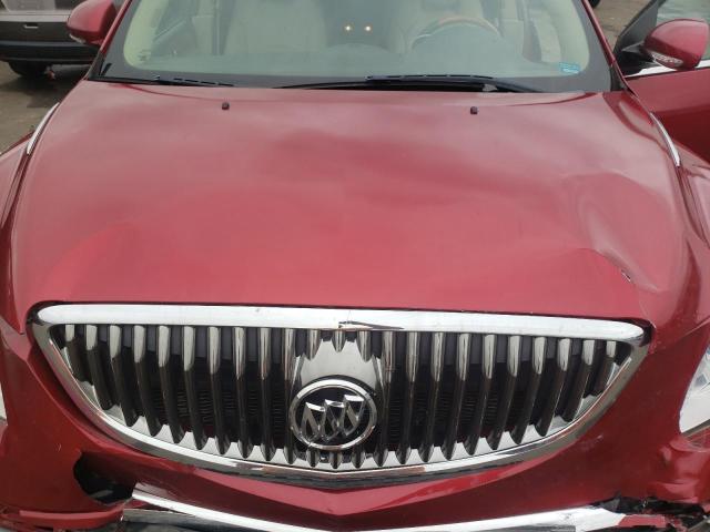 5GAKVCED0CJ191443 - 2012 BUICK ENCLAVE RED photo 12