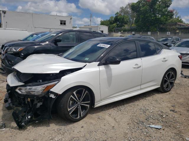 3N1AB8DV4MY331486 - 2021 NISSAN SENTRA SR WHITE photo 1