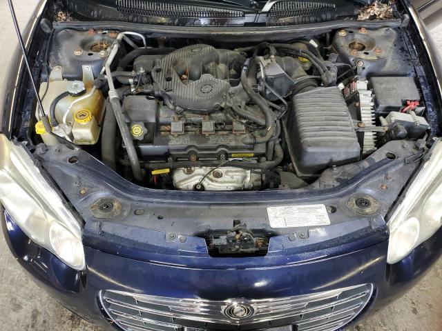 1C3EL55R04N208006 - 2004 CHRYSLER SEBRING LXI BLUE photo 11