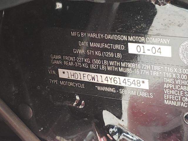 1HD1FCW114Y614548 - 2004 HARLEY-DAVIDSON FLHTCUI 双色 照片 10