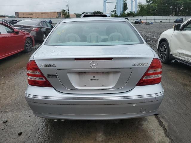 WDBRF92H57F867204 - 2007 MERCEDES-BENZ C 280 4MATIC SILVER photo 6