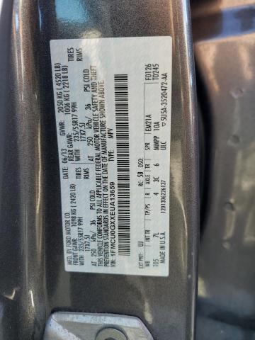 1FMCU0GXXEUA13659 - 2014 FORD ESCAPE SE GRAY photo 13