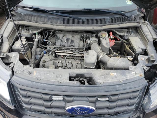 1FM5K8AR0KGB28112 - 2019 FORD EXPLORER POLICE INTERCEPTOR Qara foto 12