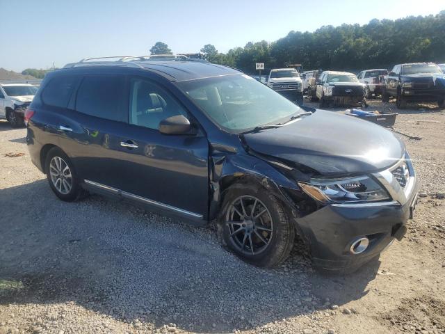 5N1AR2MM3DC610283 - 2013 NISSAN PATHFINDER S BLUE photo 4