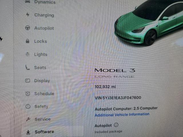 5YJ3E1EA3JF047600 - 2018 TESLA MODEL 3 灰色 照片 9