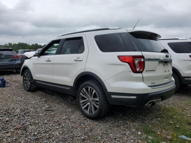 1FM5K8HT3JGB03852 - 2018 FORD EXPLORER PLATINUM WHITE photo 2