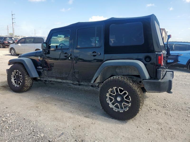 1C4BJWDG8EL244422 - 2014 JEEP WRANGLER U SPORT BLACK photo 2