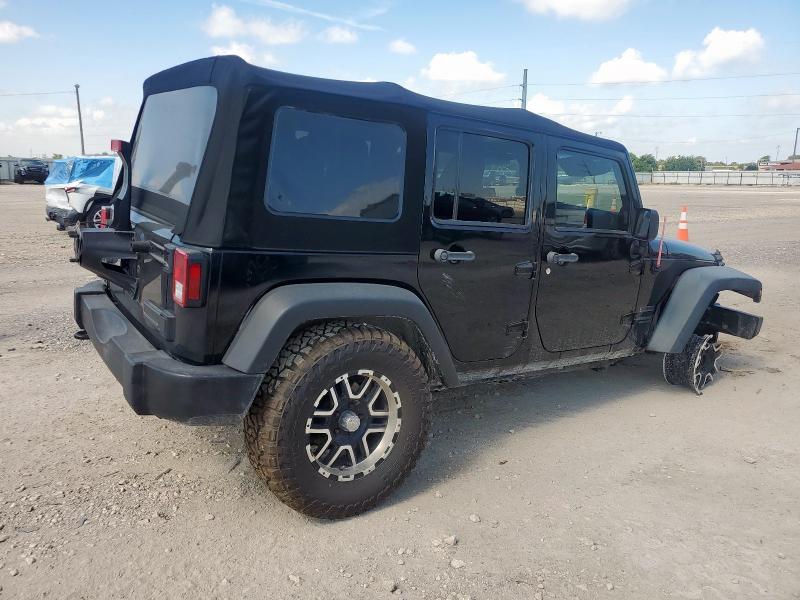 1C4BJWDG8EL244422 - 2014 JEEP WRANGLER U SPORT BLACK photo 3