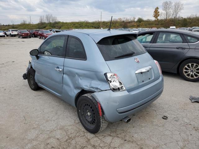 3C3CFFAR4DT752146 - 2013 FIAT 500 POP BLUE photo 3