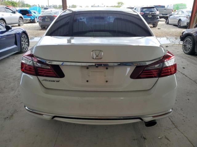 1HGCR2F39GA034248 - 2016 HONDA ACCORD LX WHITE photo 6