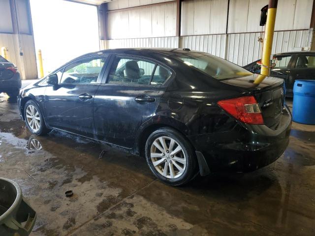 2HGFB2F94CH540460 - 2012 HONDA CIVIC EXL BLACK photo 2