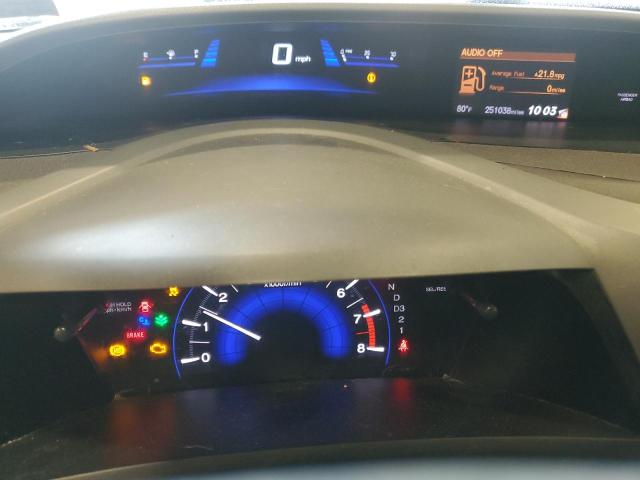 2HGFB2F94CH540460 - 2012 HONDA CIVIC EXL BLACK photo 9