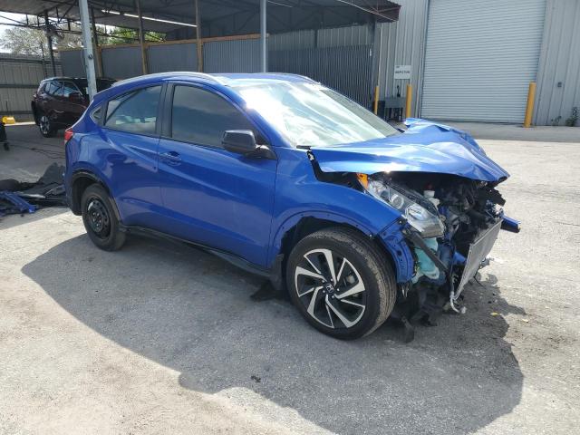 3CZRU5H14KG706841 - 2019 HONDA HR-V SPORT BLUE photo 4