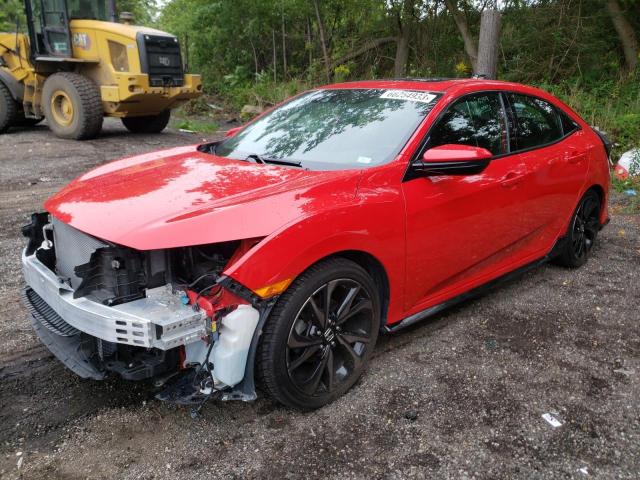 SHHFK7H47JU303766 - 2018 HONDA CIVIC SPORT წითელი ფოტო 1