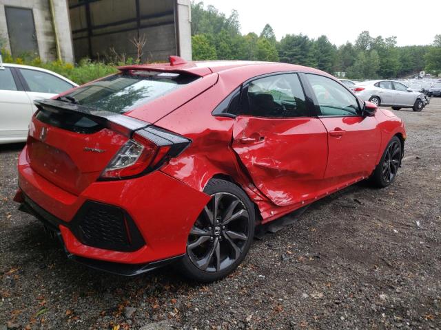 SHHFK7H47JU303766 - 2018 HONDA CIVIC SPORT წითელი ფოტო 3
