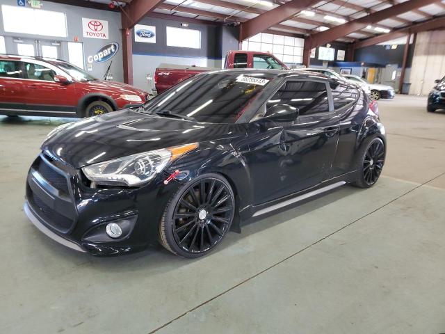 KMHTC6AE9FU234104 - 2015 HYUNDAI VELOSTER TURBO BLACK photo 1