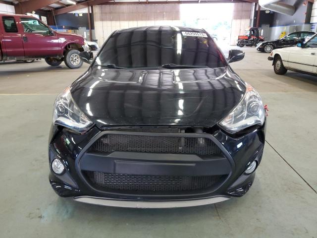 KMHTC6AE9FU234104 - 2015 HYUNDAI VELOSTER TURBO BLACK photo 5