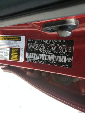 4T1BF1FK1FU928810 - 2015 TOYOTA CAMRY LE BURGUNDY photo 12