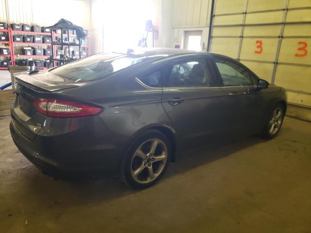 3FA6P0H75GR394523 - 2016 FORD FUSION SE GRAY photo 3