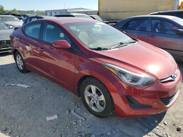 5NPDH4AEXEH513875 - 2014 HYUNDAI ELANTRA SE RED photo 4