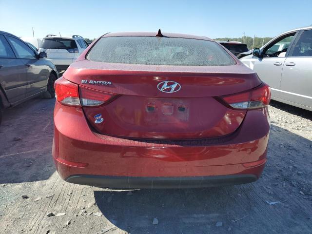 5NPDH4AEXEH513875 - 2014 HYUNDAI ELANTRA SE RED photo 6