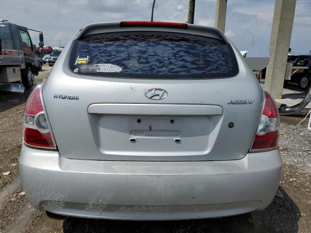 KMHCM36C39U125757 - 2009 HYUNDAI ACCENT GS SILVER photo 6