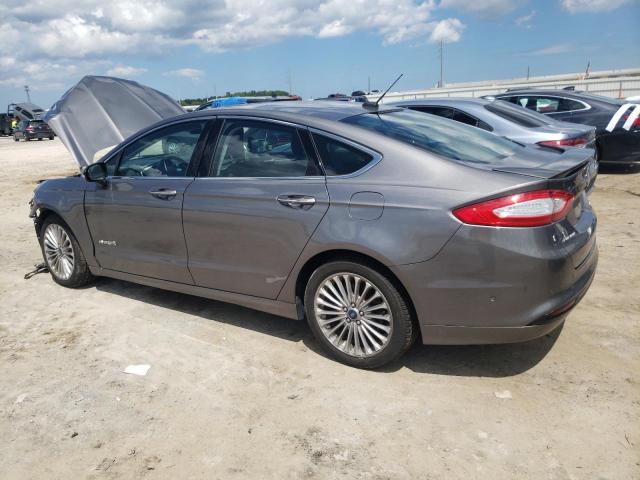 3FA6P0RU2DR286005 - 2013 FORD FUSION TITANIUM HEV GRAY photo 2