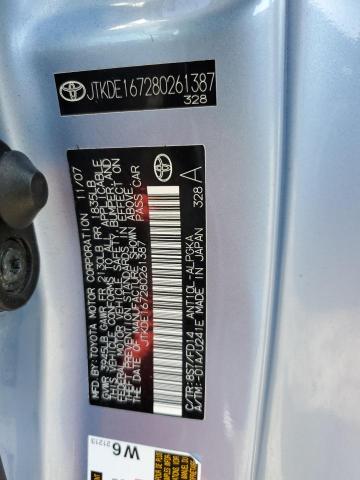 JTKDE167280261387 - 2008 TOYOTA SCION TC 蓝色 照片 12