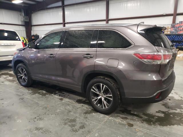 5TDKKRFH0GS132719 - 2016 TOYOTA HIGHLANDER XLE SILVER photo 2
