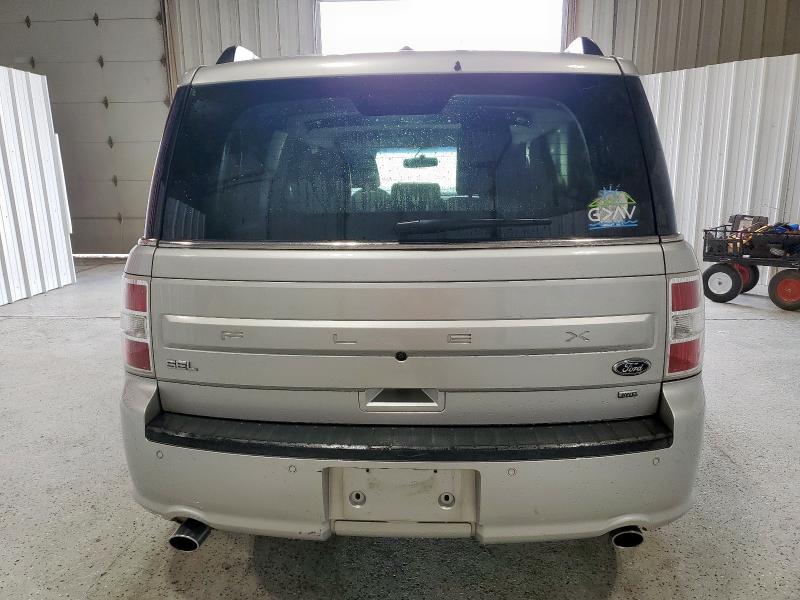 2FMHK6C86KBA15472 - 2019 FORD FLEX SEL SILVER photo 6