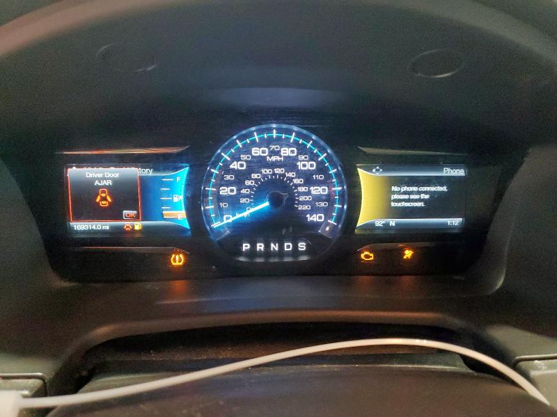 2FMHK6C86KBA15472 - 2019 FORD FLEX SEL SILVER photo 9