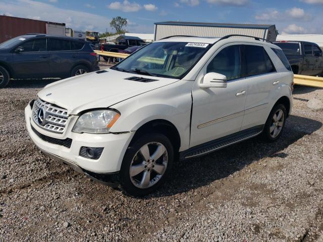 4JGBB8GBXBA644400 - 2011 MERCEDES-BENZ ML 350 4MATIC WHITE photo 1
