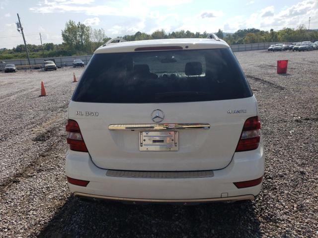 4JGBB8GBXBA644400 - 2011 MERCEDES-BENZ ML 350 4MATIC WHITE photo 6