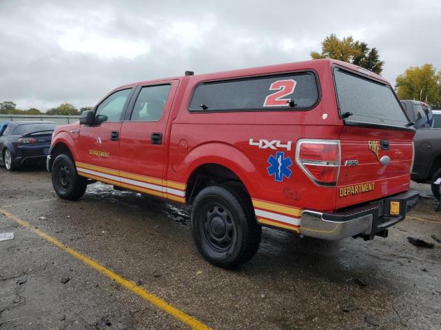 1FTFW1EF8CKD83299 - 2012 FORD F150 SUPERCREW RED photo 2