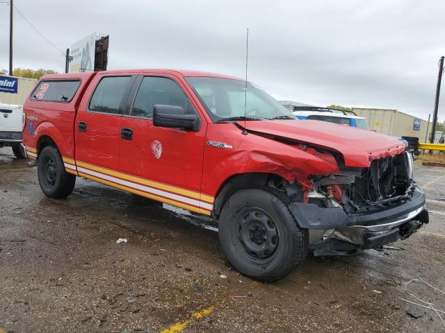 1FTFW1EF8CKD83299 - 2012 FORD F150 SUPERCREW RED photo 4