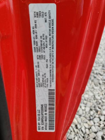 3C6MR5AJ4PG500946 - 2023 RAM 2500 TRADESMAN Красный фото 12